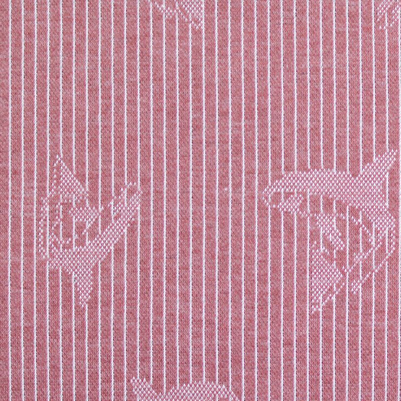 Pink Tone-on-Tone Anchor Jacquard, Poly-Viscose