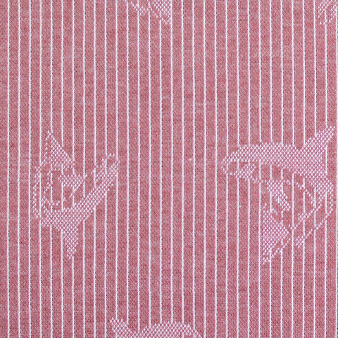 Pink Tone-on-Tone Anchor Jacquard, Poly-Viscose