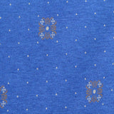 Blue Dots Jacquard, Poly-Viscose