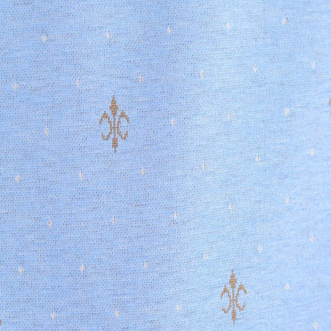 Light Blue Dots Jacquard, Poly-Viscose