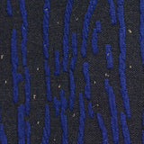 Blue Vertical-Dash Jacquard, Poly-Viscose