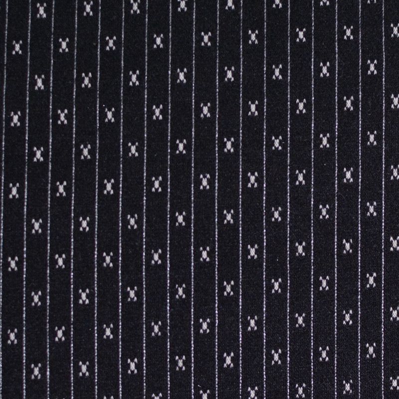 White Vertical-Line Jacquard, Poly-Viscose