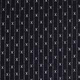 White Vertical-Line Jacquard, Poly-Viscose