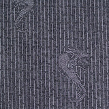 Dark Grey Vertical-Line Jacquard, Poly-Viscose — texture