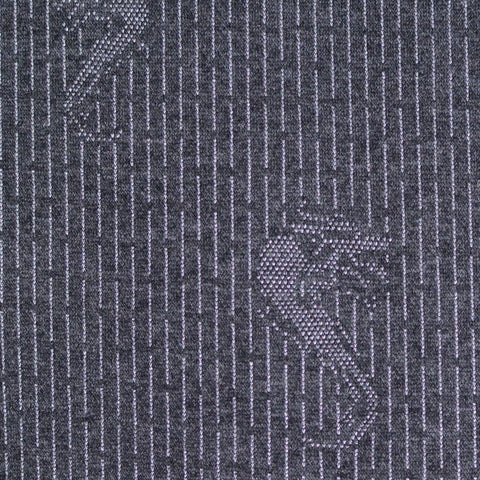 Dark Grey Vertical-Line Jacquard, Poly-Viscose, 150 cm, ref EF-5746