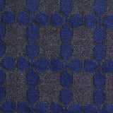 Jacquard Polyester Viscose Knit Fabric, 231 gsm, 150 cm — Navy