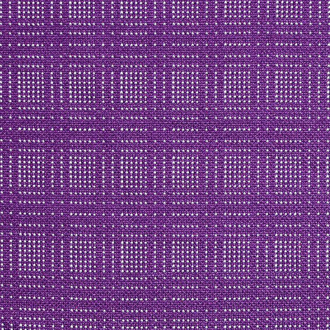 Purple Squares Jacquard, Poly-Viscose