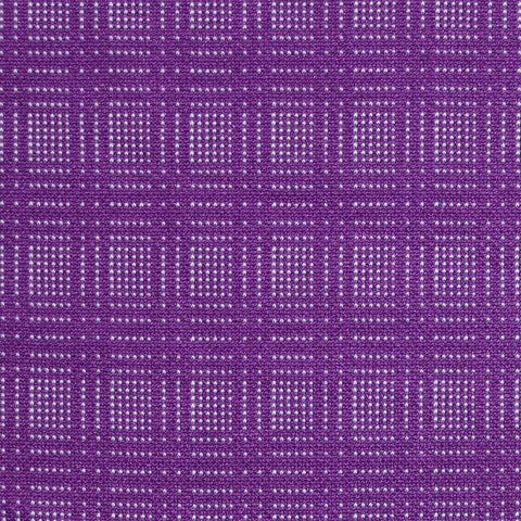 Purple Squares Jacquard, Poly-Viscose