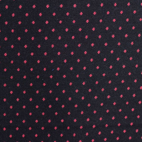 Red Dots Jacquard, Poly-Viscose