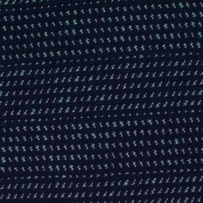 Jacquard Cotton Chunky Knit Fabric, 797 gsm, 184 cm — Navy