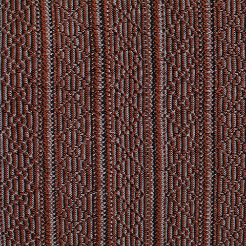 Rust Geometric Chunky Knit, Poly-Viscose
