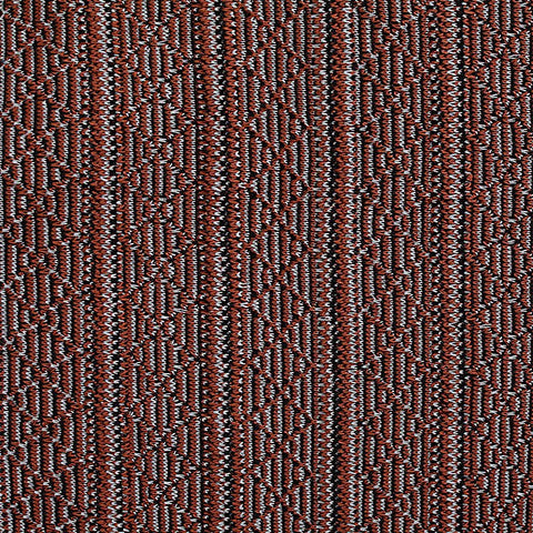 Rust Geometric Chunky Knit, Poly-Viscose