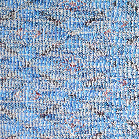 Blue Abstract Interlock Knit