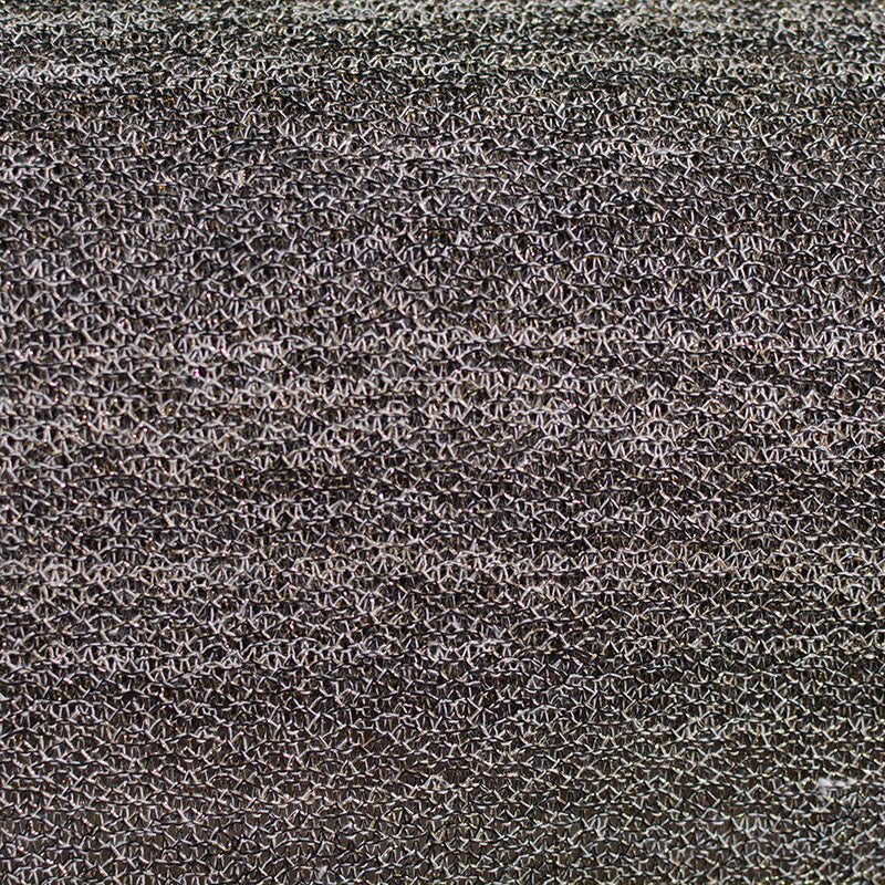 Light Grey Marl Chunky Knit, Metallic-Poly