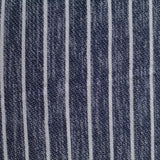 White Vertical-Stripe Chunky Knit, Polyester