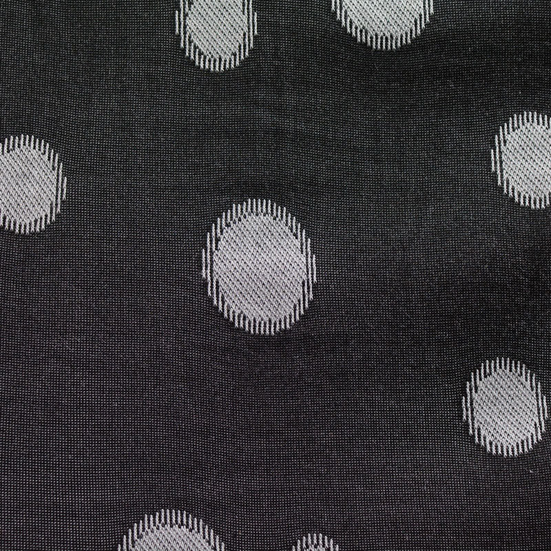 Light Grey Dots Jacquard, Viscose-Poly
