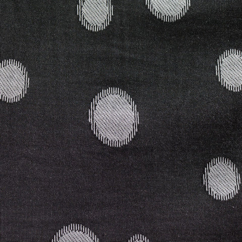 Light Grey Dots Jacquard, Viscose-Poly