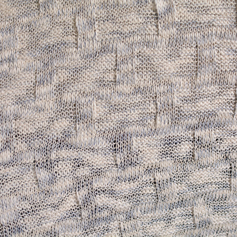 Jacquard Polyester Cotton Knit Fabric, 360 gsm, 158 cm — Grey