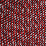 Red Zigzag Chunky Knit, Acrylic-Poly