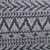 Black Geometric-Chevron Jacquard, Metallic — texture