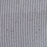 Light Grey Marl Rib Knit, Polyester — texture