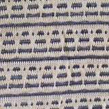 Light Beige Horizontal-Band Interlock Knit, Metallic