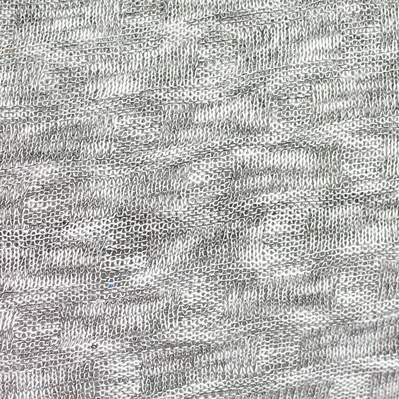 Grey Squares Chunky Knit, Poly-Viscose