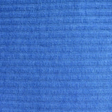 Polyester Viscose Stretch Rib Knit Fabric, 283 gsm, 123 cm — Blue