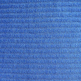 Polyester Viscose Stretch Rib Knit Fabric, 283 gsm, 123 cm — Blue — texture