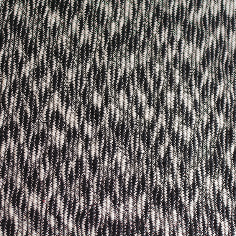 Black Marl Chunky Knit, Cotton-Poly, 245 gsm