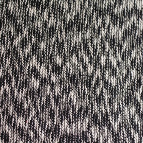 Black Marl Chunky Knit, Cotton-Poly, 245 gsm