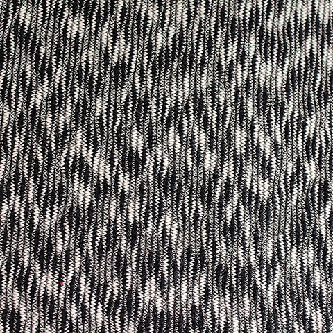 Black Marl Chunky Knit, Cotton-Poly, 245 gsm
