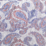 Blue Paisley Chunky Knit, Spandex-Poly — texture