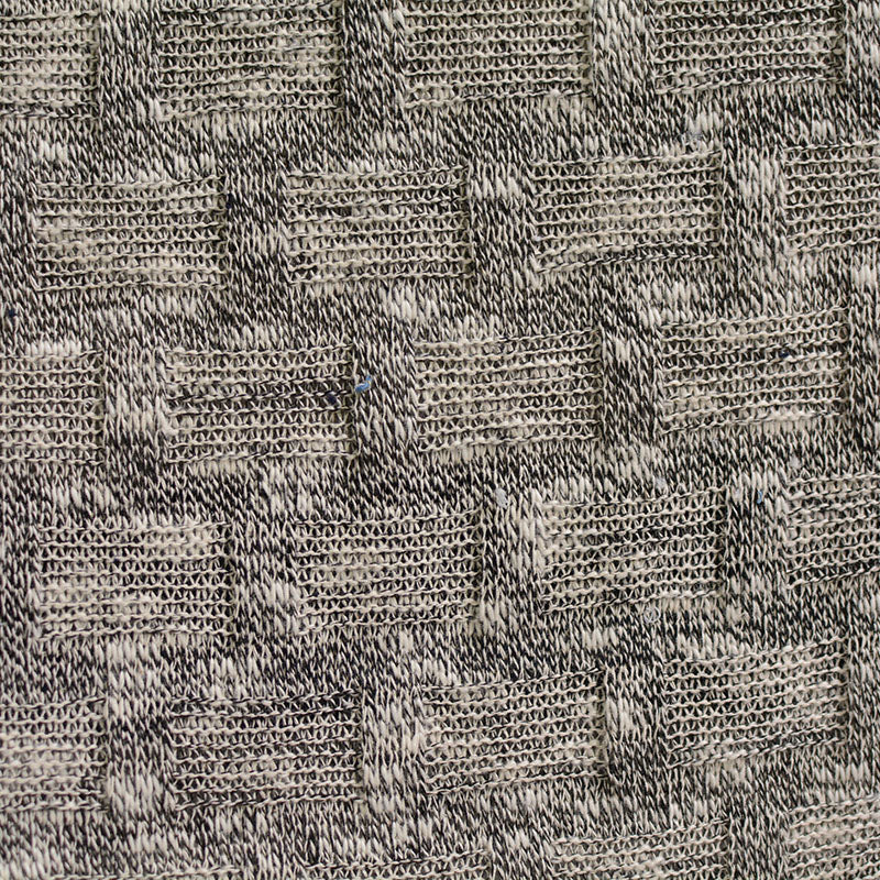 Grey Marl Jacquard, Cotton-Poly