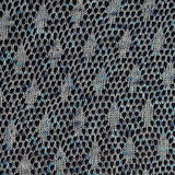 Cream Openwork Interlock Knit, Metallic-Cotton — texture