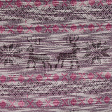 Purple Floral Jacquard, Poly-Cotton