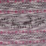Purple Floral Jacquard, Poly-Cotton — texture