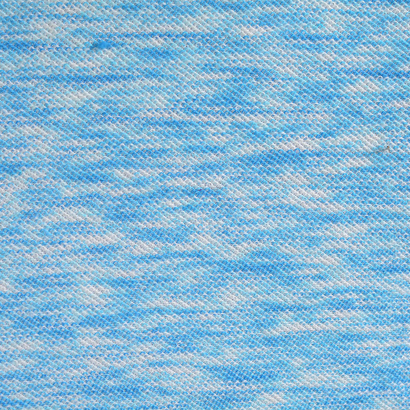 Blue Marl French Terry, Acrylic-Poly
