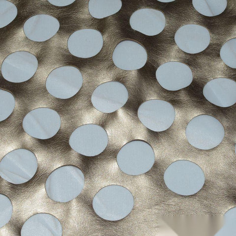 Bold Dotted Fabric, 130 gsm, 140 cm — Grey