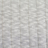 White Grid Jacquard, Polyester