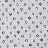 Dark Grey Circles Interlock Knit, Viscose