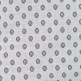 Dark Grey Circles Interlock Knit, Viscose — texture