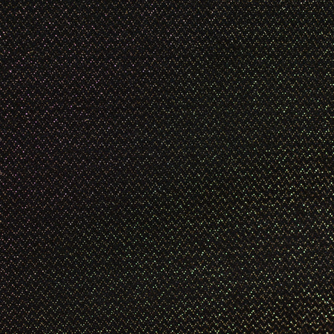 Polyester Cotton French Terry Fabric, 181 gsm, 146 cm — Black