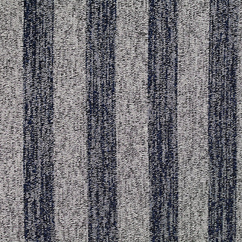 Navy Marled-Stripe Knit, Viscose-Poly