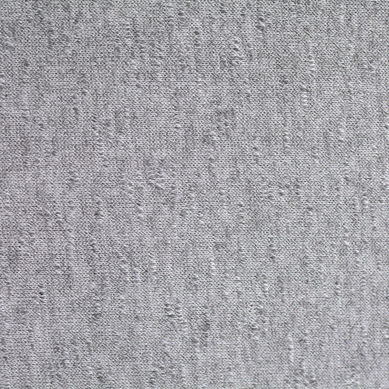 Light Grey Heathered-Marl Chunky Knit, Polyester, 175 gsm