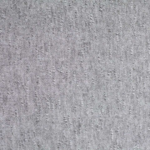 Light Grey Heathered-Marl Chunky Knit, Polyester, 175 gsm