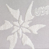 White Tone-on-Tone Chunky Knit, Polyester — texture