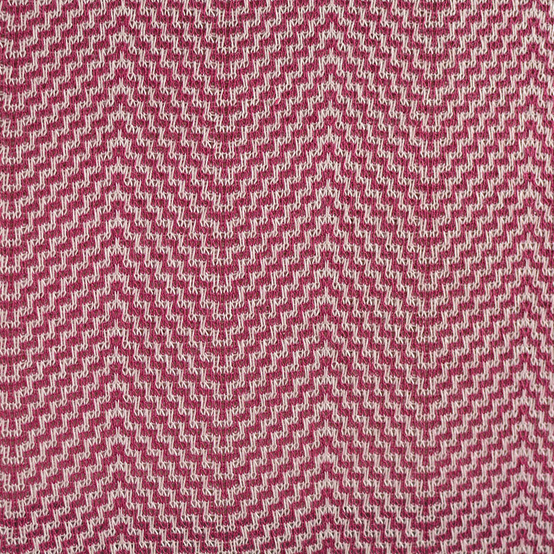 Red Chevron Jersey Knit, Polyester