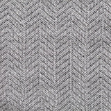 Grey Heathered-Chevron Chunky Knit, Polyester — texture
