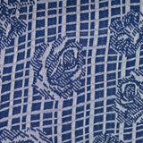 Blue Floral Chunky Knit, Viscose